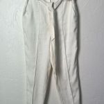 Veronica Beard  Zella Linen blend straight leg belted pants size 6 Photo 2