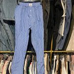 Parke Blue and White Striped Pants Size XS Photo 2