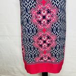 Rose + Olive  Sheath Tank Dress Multicolor Geometric Sleeveless Scoop Size 4 Photo 2