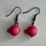 No Brand | Pink Ball Charm Dangle Earrings Jewelry Accessory Girly Retro Y2K Photo 1