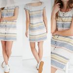 Madewell  Texture and Thread Multicolor Cotton Cap Sleeve Mini Dress S Photo 0