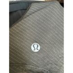 Lululemon Striped Crossback Free to be Wild 2 in 1 Tank Top Green Gray Size 6 Photo 3