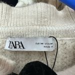ZARA Bow Tie Knit Ruffle Sweater Size Medium 5802/008/064 Photo 9
