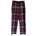 Naadam Checkered Knit Wide Leg Cashmere Wool Blend Pull Photo 5