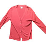 Tommy Bahama Vintage Silk Blend Long Sleeve Ribbed Cardigan Floral Buttons M Photo 0