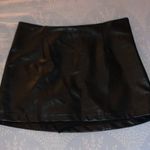 Abercrombie & Fitch Black Leather Skirt Photo 0