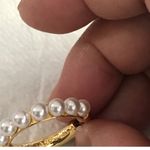 Lele Sadoughi NWOT  Pearl hoop earrings Photo 5