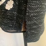 Lucky Brand Twill Embroidered Oversized Boho Black White Sweater Sz Small NWOT Photo 8