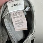 AMO Slouch Trouser in Gray Green Womens 28 Cropped Cotton Blend Jeans Pants Photo 7