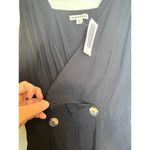 Whistles Black Jumpsuit Womens Size 0 Double Button Waist Detail V Neck Photo 4