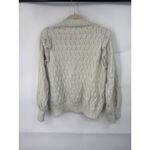 FRNCH Paris Ruffle Sweater Women Medium Ivory Coquette Preppy Whimsical Feminine Photo 1