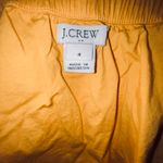 J.Crew  Mustard Yellow Square Neckline Top W/ Pom Sleeve Detail Photo 1