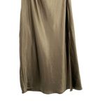 Molly green Satin Ruched Slip Dress Maxi Photo 1