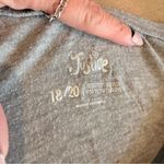 Justice  Gray Tank Top with Pink Accents Photo 3