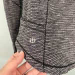 Lululemon Women's Heathered Black Herringbone Baselayer Half Zip Pullover Size 4 Photo 6