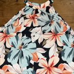 Cupshe Women's Halterneck Sleeveless Orange Floral Blouse Size Photo 2