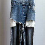 Carmar‎ sz S blue distressed cutout cottagecore Denim Overalls Photo 0