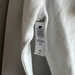 Aritzia cropped white waffleknit henley Photo 2