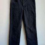 Aritzia  Denim Forum The Arlo Hi-Rise Straight Jean Black Eyeliner Size 28 LONG Photo 1