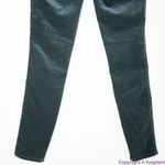 J Brand NEW Zion mid rise dark green velvet skinny pants in moorland, 24 Photo 16