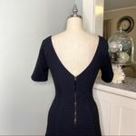 Anthropologie  Ruffled Flounce Hem Little Black Dress Party Formal XS 2 Photo 5