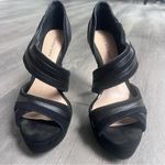 Gianni Bini  Black Strappy Platform 4.5” Heels Photo 1
