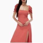 Wilfred Aritzia Fannie Midi Dress in Warm Sienna Red size 4 $148 Photo 1