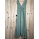 Lulus NWT  Heavenly Hues Sage Brush Maxi Dress Wedding Bridesmaid Gala Size L Photo 5