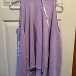 Open shoulder sweatshirt Purple Size L Photo 0