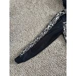 M.C. Square Women's Black Leopard Print Polyester Zip Up Hoodie Size Medium Photo 4