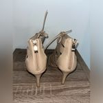 X-Appeal Chic Feminine Beige Tan Peep Toe Cut Out Lace Up 4-Inch Heel Shoes Sz 8 Photo 14