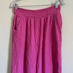 Aerie  Pool To Party Pants Size Medium Gauze Wide Leg Pink Beach Photo 3