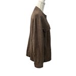 JM Collection  Woman Chocolate Brown Chunky Knit Cardigan Sweater Jacket 18W Photo 5