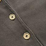 Burberry  Brit Nova Check ruched Collar Polo Shirt Black Size M button cotton Photo 4