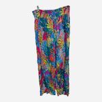 Kona Sol  Wide Leg Side Slit Hawaiian Floral Beach Pants Cover Up Swim Size Small Photo 2
