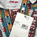 Johnny Was  - Biya Astry Embroidered Rayon Blouse in White Photo 2