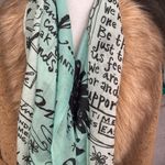 Mint Green Graphic Print Scarf Photo 1