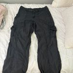 Hollister Low Rise Baggy Cargos In Dark Grey Photo 0