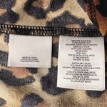 Anne Klein Large Top Leopard Print Stretch Sleeveless Pullover Brown Multicolor Photo 6