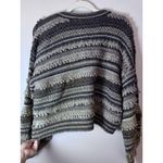 L'Agence  Harriet Blouson Sleeve Wool Blend Cardigan Brown Mulit Stripe M $360 Photo 10