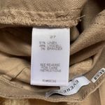 Evereve Wide Leg Crop Pants Linen Blend Khaki High Waist Career Casual Size 27 Photo 6