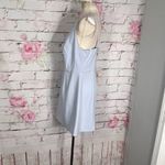 French Connection WHISPER LIGHT blue SQUARE NECK apron DRESS Photo 7