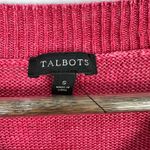 Talbots Sweater Womens S Pink V Neck Knit Pullover Classic Workwear Photo 1