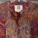 Like New Figue Cotton Maxi Dress with Gold Sequin Overlay Size Medium Photo 2