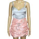 THE DOLLS HOUSE Tarni Mini Skirt, Peach, XS Pink Photo 9