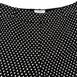 Kate Spade  Black Cotton Blend Cropped Pants with Ivory Polka Dots Photo 3