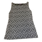 Genevieve Vintage 1990s Gothic  Floral Embroidered Tank Top Photo 0