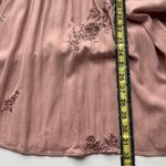 American Eagle Outfitters Mauve Embroidered Dress Photo 6