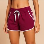 Under Armour Women's Burgundy Athletic Shorts Size L Photo 0