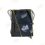 Disney  World Mickey Mouse Sorcerer Magic Drawstring Backpack Black Stash Bag Photo 5